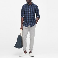 바나나리퍼블릭 남성용 스탠다드 핏 럭스 포플린 셔츠