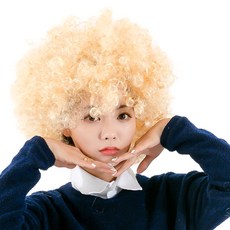 PARTYSHOW SHOW迪斯可巨型假髮 大型, 金色, 1個