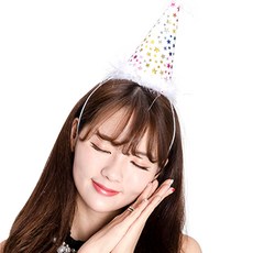 派對秀派對明星尖頂帽 小, 白色的, 12件