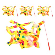 PARTYSHOW 圓點安全韻律體操彩帶, 4入