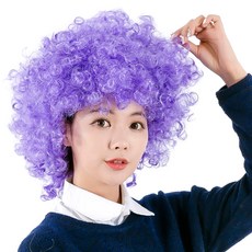 PARTYSHOW SHOW迪斯可巨型假髮 大型, 薰衣草紫, 1個