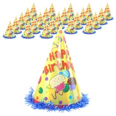 PARTYSHOW 雷射生日派對帽 一般款, 24入, 瑪芬