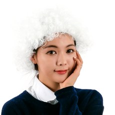 PARTYSHOW SHOW 小丑假髮 小型, 白色