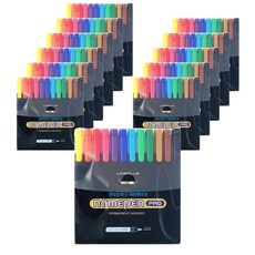 Line Plus Name Pen Pro 12色套裝, 混色, 12組