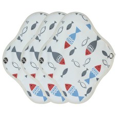 Wizlly 防水棉布衛生棉 迷彩紅色, L, 1片, 3片