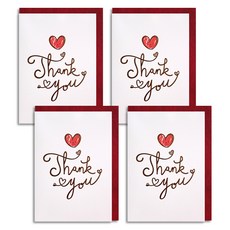 霧之國 書法感謝卡, 謝謝, 4套