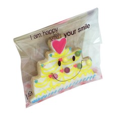 B Home Baking 自黏OPP微笑袋 寬 13cm x 長 13cm 200入, 混合色, 2個