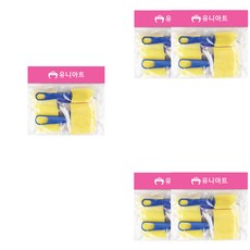 Uniart 蓋章海綿 9號, 混合顏色, 5個