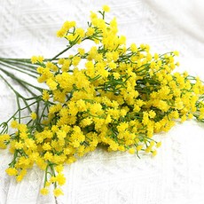 JOART 人造花 高級滿天星花枝 5入 2組, 黃色