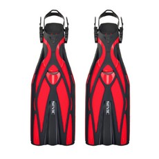 쎄악 스쿠버 다이빙 오리발 F1 일반스트랩 2p 세트, RD