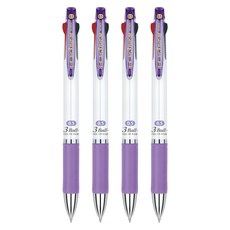 JAVAPEN JET 3 BALL M 多功能筆 0.5mm, 紫色, 4個
