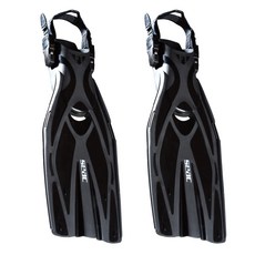 쎄악 스쿠버 다이빙 오리발 F1 일반스트랩 2p 세트, BLK