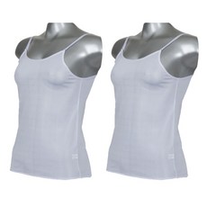 D&Y 可調整鬆緊細肩帶背心 2入