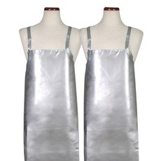 바이데코 대형 양면 방수 앞치마, 실버, 2개