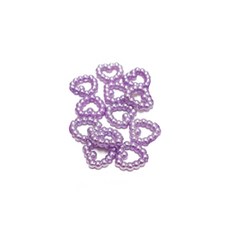 메이킹북스토리 DIY 만들기재료 비즈 500g, 1개, 하트 퍼플