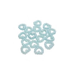 메이킹북스토리 DIY 만들기재료 비즈 500g, 1개, 하트 스카이블루