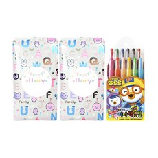 地球化學 幼兒園生日禮物回禮用迷你色鉛筆 隨機出貨 3入, 12色, 1個