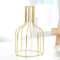 Happy Village 鐵線花瓶 C型, 金色