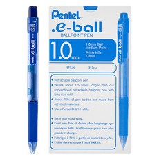 Pentel 飛龍文具 Datti 油性原子筆 1.0mm BK127-CO, BLUE, 12個