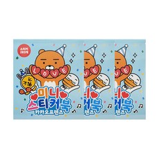 카카오프렌즈 스티커북, 혼합 색상, 3개