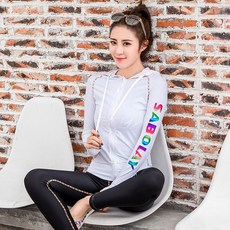 나야스타일 여성용 프리미엄 래쉬가드 후드집업 RS-230