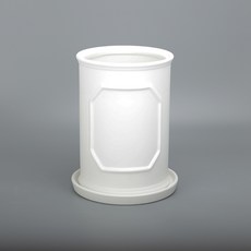 Gakkujio 羅馬柱圓形花盆 1825YM, 黑色