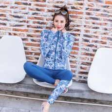 나야스타일 여성용 프리미엄 래쉬가드 집업 RS-239