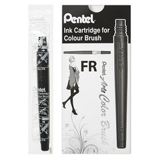 Pentel 飛龍文具 彩色毛筆補充蕊, FR101X, 12個