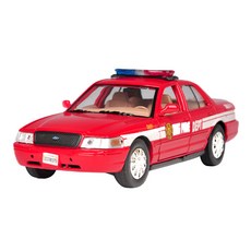 MOTOR MAX 1/24 2010 福特皇冠維多利亞消防遊俠壓鑄, 紅色的