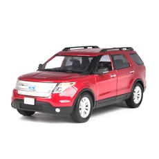 MOTOR MAX 1/18 2015 福特 Explorer XLT 汽車壓鑄件, 紅色的