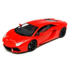 모터맥스 1/18 람보르기니 아벤타도르 LP700-4 자동차 다이캐스트, 레드, 1개