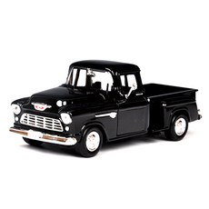 MOTOR MAX 1955雪佛蘭 5100 Stepside 1/24模型, 黑色的