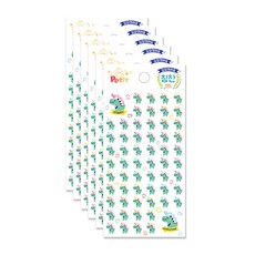 쁘띠팬시 참잘했어요 티라노 칭찬스티커 da5292, 혼합색상, 6개