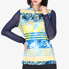 Xtrasporty 女式純酷冰袖透明拉鍊長袖 T恤