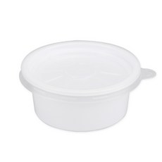 엠브이팩 일회용 용기 백색 50ml + 뚜껑, 1개, 2000세트