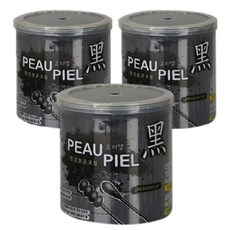 PEAUPIEL 黑紙軸棉花棒, 200入, 3個
