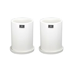 gagguzio 霧面長圓筒花盆 1115, 白色