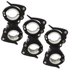 ROBUST 360度旋轉自行車燈CW支架, 混色, 3片