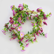 JOART 人造雛菊花藤, 紫色, 3個