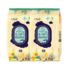 sprinkle 拋棄式嬰兒副食品菜瓜布, 混和顏色, 32入, 2個