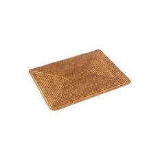 BIK 藤編長方形墊 IT CO 003, 單一顏色