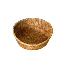 BIK 籐編圓形高低籃 IT CO 025, 單色, 1個