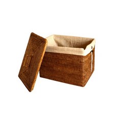 BIK藤編長方形洗衣籃 小 IT CO 084, 1個, 單色