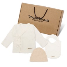 DODAM DODAM 彌月禮盒肚衣服飾3件組+盒子