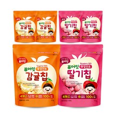 퓨어잇 감귤칩 3p + 딸기칩 3p, 감귤, 딸기, 1세트