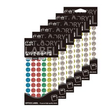 Petit 雷射彩色分類標籤貼紙 20-HR303A 12入, 6個