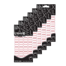 Petit 索引標籤紙 23 x 23 mm 20-101R 20入, 紅色, 6個