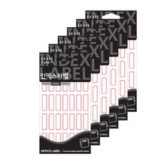 Petit 索引標籤貼紙 11 x 32 mm 20-209R 18p, 紅色, 6個