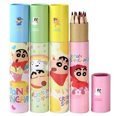 짱구 는 못말려 원목 색연필 4종, 12색, 1개