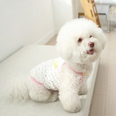 ITS DOG Organic Little Piaf 寵物狗無袖T恤, 粉紅色